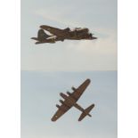 Aviation photography (6x9) Bruntingthorpe Air Show, four images of Boeing B-17G Flying Fortress "