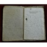 Booklet-(1800's)-'Memorandums'-Limestones-hand written information on Limestone prices,Locations,