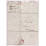Great Britain 1820-Postal History EL dated Nov 3rd 1820 New Basinghale Street posted to Ashford