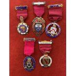 Royal Masonic Benevolent Institution Silver Jewels (5) including dates 1931, 1934, 1935, 1936 and
