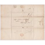 Great Britain 1826-Postal History-EL dated 29th Dec 1826 New Inn posted to Cardiff-manuscript 10-