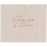 Great Britain 1834-Postal History-EL (Top missing) dated 15th Jan 1834 Dereham posted to Wymondham-