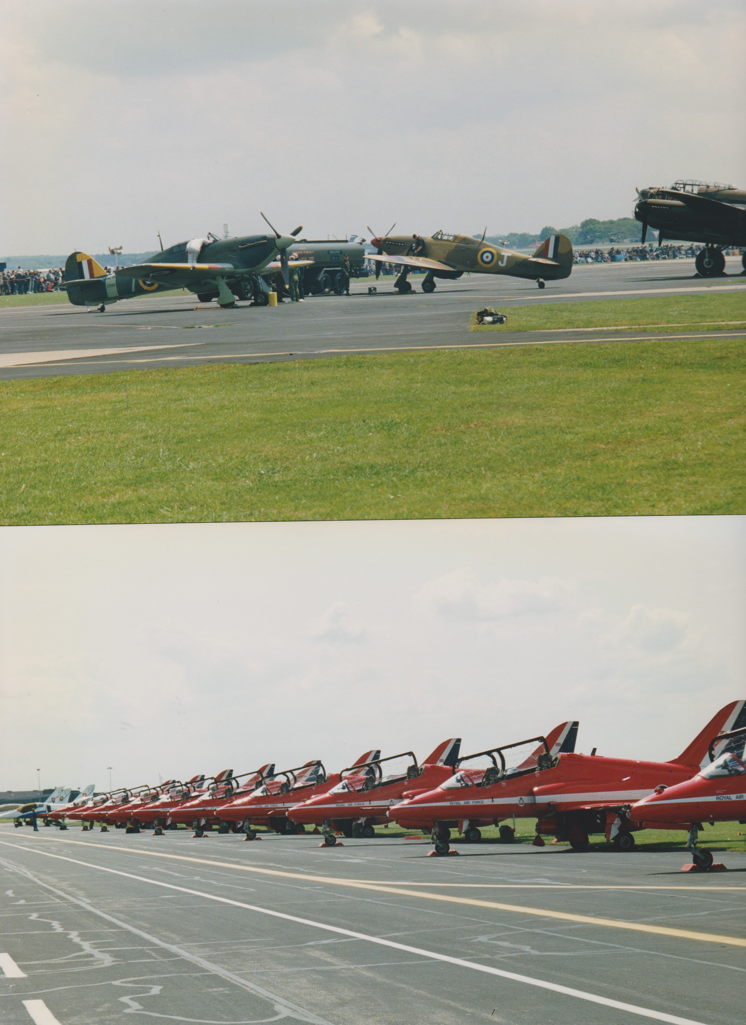 Aviation photography (6x9) Mildenhall Air Show 1996, Battle of Britain Memorial flight including a