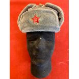 WWII Soviet Ushanka RKKA winter hat, small size and in very good condition.