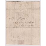 Great Britain 1824-Postal History EL dated 1st May 1824 York posted to Barnsley