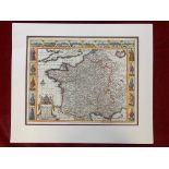 Map-France in Surround-Size 49cm x 41cm excellent condition