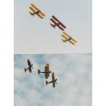 Aviation photography (6x9) RAF Marham families day, five images of Boeing-Stearman aircraft in a