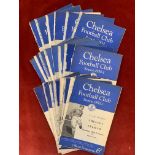 Chelsea homes 1950/51 - A complete set of 23 Chelsea 1st team homes from the 1950/51 season to