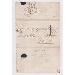 Great Britain 1833-Postal History-EL posted within Edinburgh-manuscript 1-in black red single ring