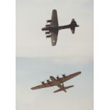 Aviation photography (6x9) Bruntingthorpe Air Show, four images of Boeing B-17G Flying Fortress "