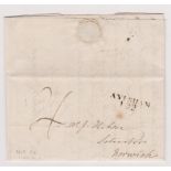 Great Britain 1819 - Postal History EL dated 10th June 1819 Aylsham posted to Norwich-manuscript 4-2