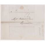 Great Britain 1829-Postal History-EL dated 2nd Feb 1829 Norwich posted to Wymondham-manuscript 4-2