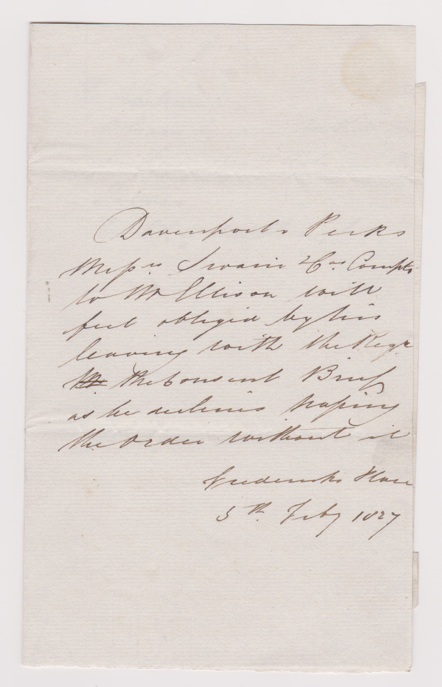 Great Britain 1827-Postal History-EL dated 5th July 1827 posted to London-manuscript 2 postage due - Image 2 of 2