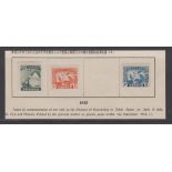 Manchukuo 1935 Visit of the Emperor to Japan S.G. 71-72, 74 m/m part set with S.G. 73 6f red