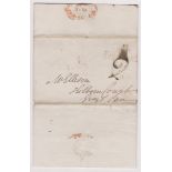 Great Britain 1824-Postal History EL dated 30th June 1824 posted to London-manuscript 2 obscures 2