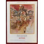 Poster-Guinness-Oct 1967-Painting by John Ward-measurement 31.1/2cm x 23cm-excellent condition