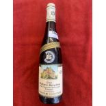 A BOTTLE OF 1972 REISLING. A bottle of Niersteiner Spigelberg Beerenauslese 1971. Gold and Silver