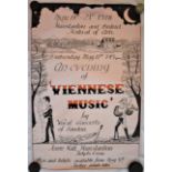 Poster-Music-Hunstanton & District Festival of Arts-May 14th-21st Viennese Music-measurements 75cm x