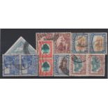 South Africa 1926-39 group of used bi-lingual pairs. Cat £130