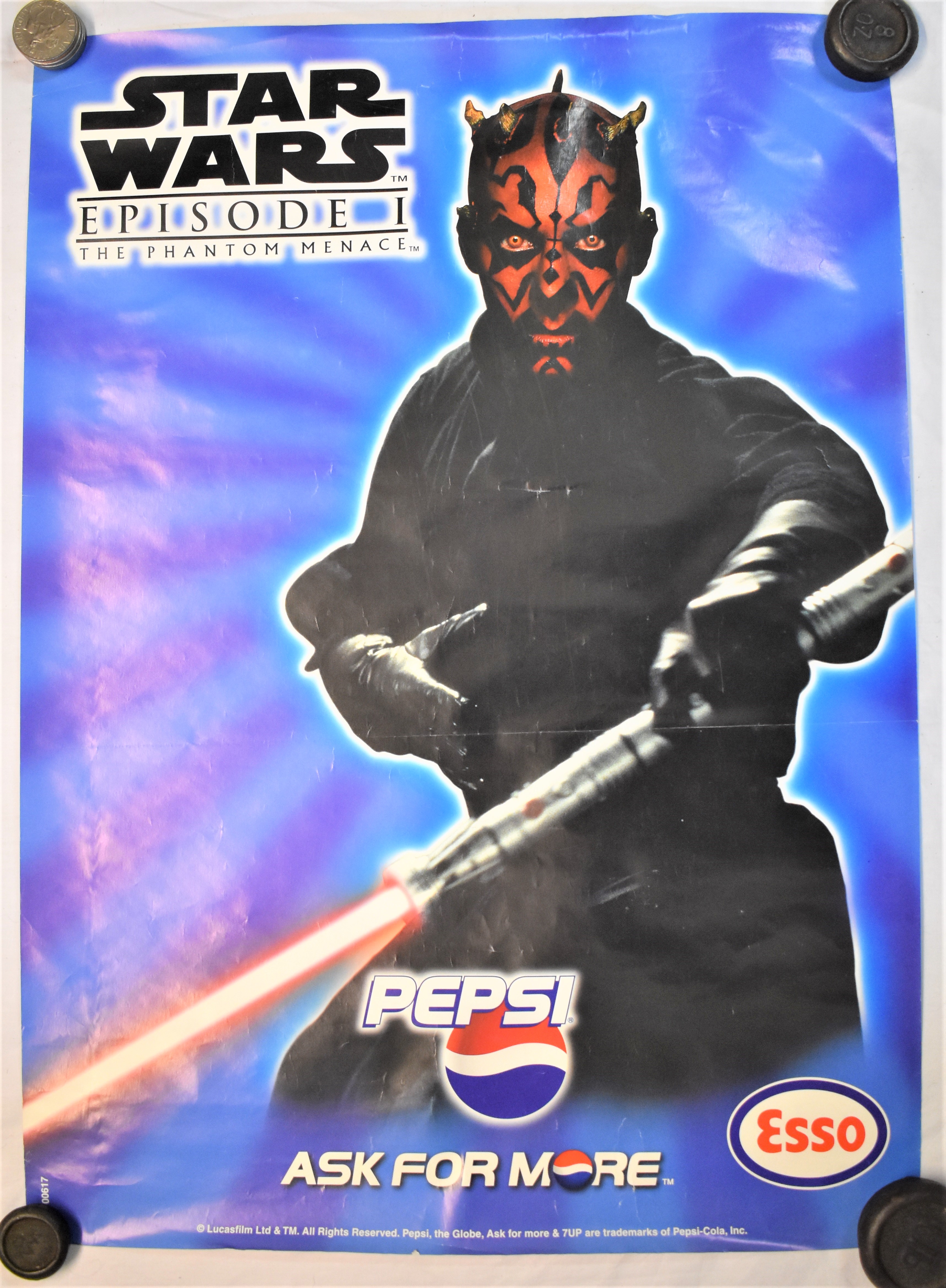 Film Posters (5) - 'Star Wars - Episode I' with Pepsi Advertising Poster. Measurement 70cm x - Image 5 of 5