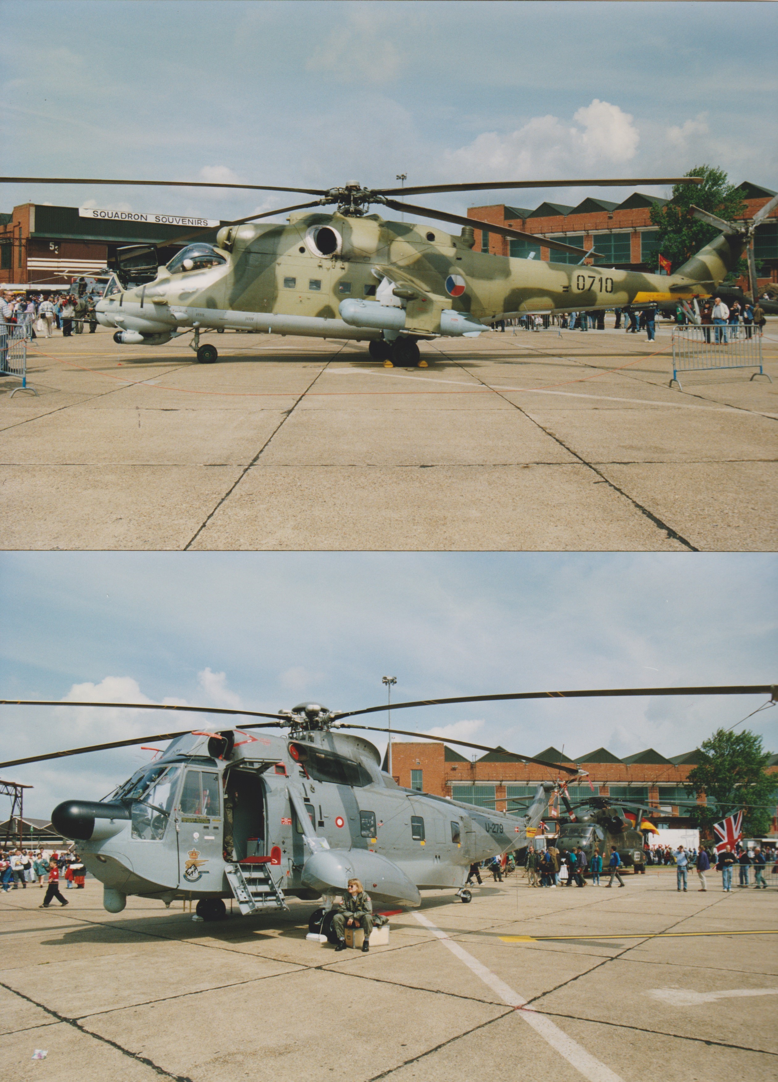 Aviation photography (6x9) Mildenhall air show 1996, three images of static aircraft including a