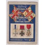 British Official Medals and Ribbons of the British Army poster published by Gale & Polden ltd.