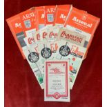 A collection of 17 Chelsea aways 1948-1954. 9 at Arsenal (includes London V Berlin 1953), 5 at