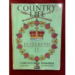 Magazine-(Country Life)-Elizabeth II-Coronation Number June 1953-black and white and colour photos