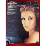 Film Poster-'Celine Dion'-'Let's Talk About Love'-measurements 80cm x 62cm good condition