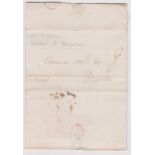 Great Britain 1820 - Postal History EL dated 15th Sept 1820 Lincoln posted to Brighton, indistinct