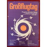 Poster-Aircraft Poster coloured-'Groflugtag-Flugplatz-Munster-Telgte-Aug 1975-'The Red Arrows'-