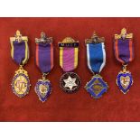 Independent Order of Oddfellows Manchester Unity Society Medals (5) dating between 1950-1980 (