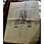 Newspaper-The Times Coronation Numbers May 11th 1937-with Royal Story and advertising- poor