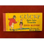 Booklet-Clicky Gets into Trouble-by Enid Blyton-picture by Molly Brett-15 x 7cm excellent condition