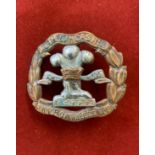 British WWI The Prince of Wales's Volunteers (South Lancashire Regiment), other ranks cap badge,