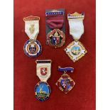 Royal Masonic Institution for Girls Stewards Jewels (5), including Sussex 1953, another 1954, Surrey
