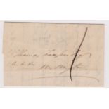 Great Britain 1831-Postal History EL dated Feb 26th 1831-Sudbury posted to Wellington-manuscript 1-
