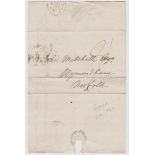 Great Britain 1819 - Postal History EL dated Jan 15th 1819 posted to Wymondham-manuscript a-double