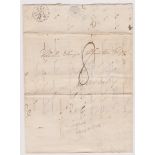 Great Britain 1823 - Postal History EL Dated 7th Nov 1823 Gray's Inn posted to Daventry-manuscript