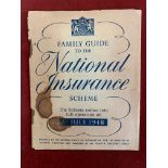 Booklet (Insurance)-Family Guide to the National Insurance Scheme-5th July 1948-including