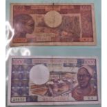 Comoros-Small range of AUNC notes 1986 500 Francs P10,AUNC-1992 2,500 Francs P13,AUNC and 2006-