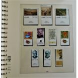 Israel 1979-1991 - Lindner Hingeless album with printed/mounted pages containing a largely