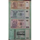 Congo 1997- Banque Centrale du Congo-P80-P96 and 2007 50-500 Francs all AUNC (19)