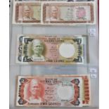 Sierra Leone 1964-2000-A range of (14 notes) mixed VG to AUNC