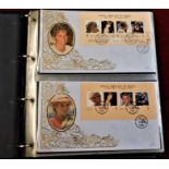 British Commonwealth 1998 Diana, Princess of Wales Benham Tribute first Day Covers (18) in a special