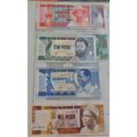 Guinea-Bissau 1990-1993-Six notes, all AUNC
