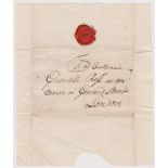 Great Britain 1730 - Postal History-Wrapper and E.L. Dated 7th Aug 1730 Edinburg posted to His