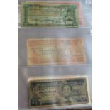 Ethiopia 1959-1 Dollar P25 (VG) and 1969-1989-1 Birr to 100 Birr VG to GVF (9)