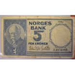 Norway 1955-2000-Small range P30 to P50 AVF to AUNC (10 notes)