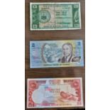 Western Samoa 1967-2002-Three notes P126 VG-P31 AUNC-B2 AUNC (3)